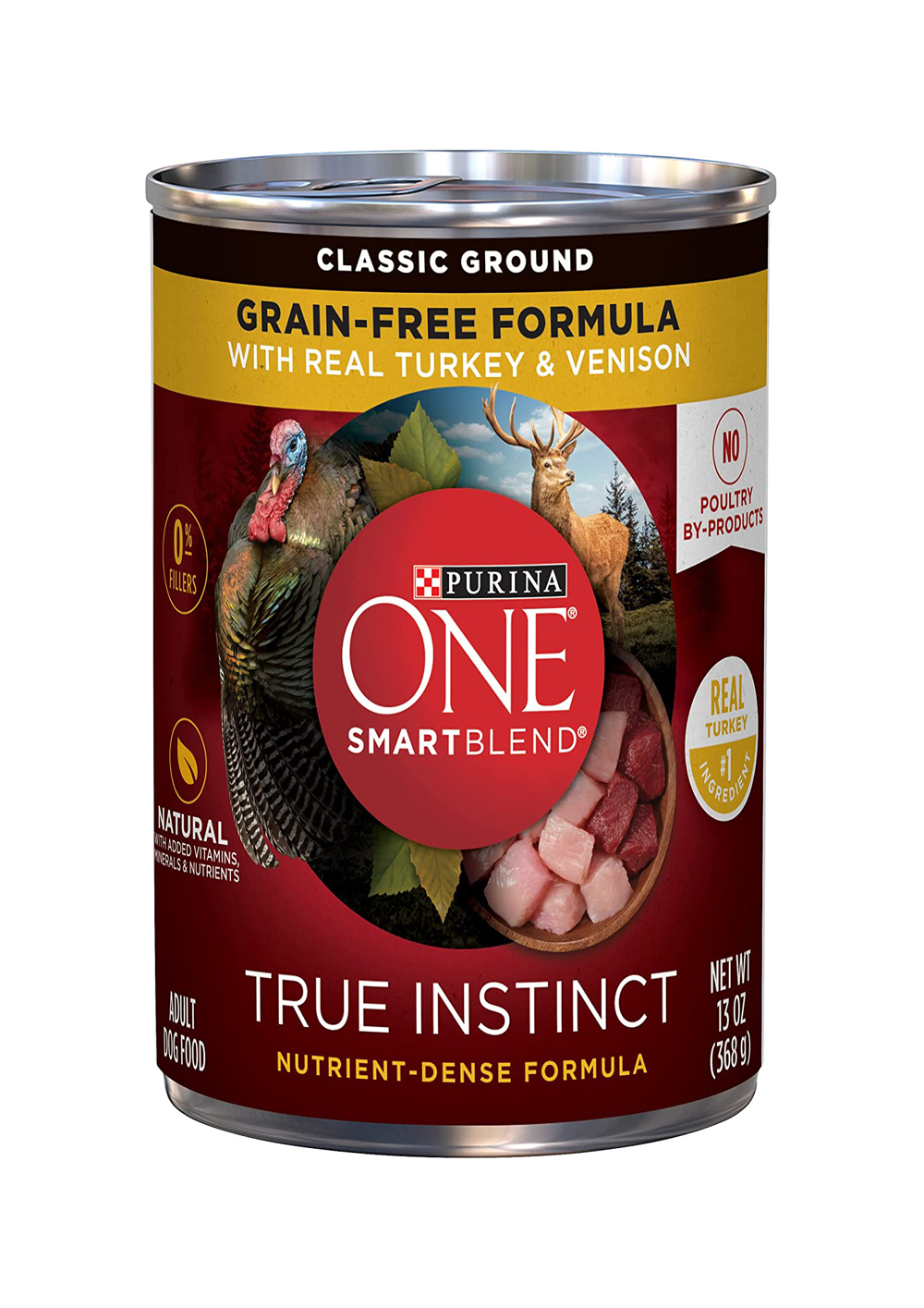 Purina One SmartBlend True Instinct Wet Dog Food Tender Cuts In Gravy With Real Turkey & Venison 13.00 Oz