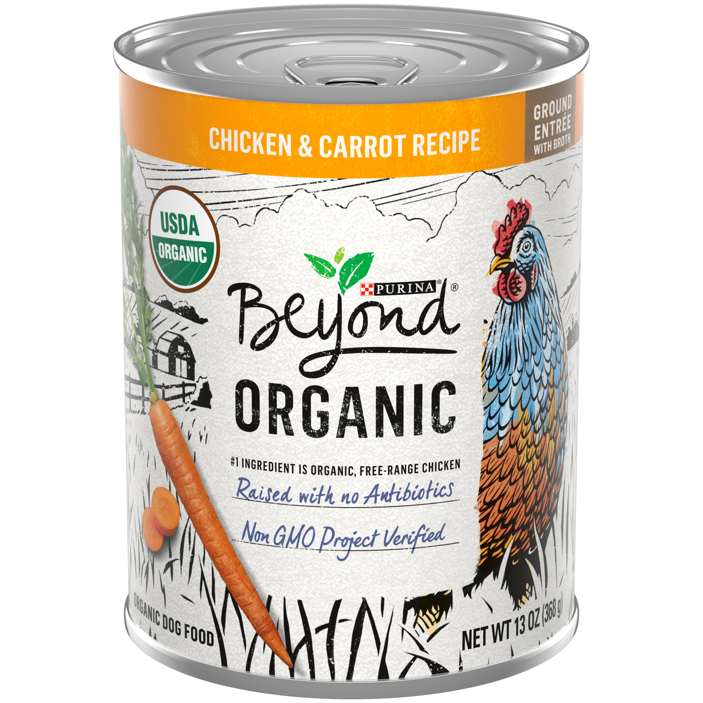 Beyond Organic Chicken & Carrot Recipe Wet Dog Food