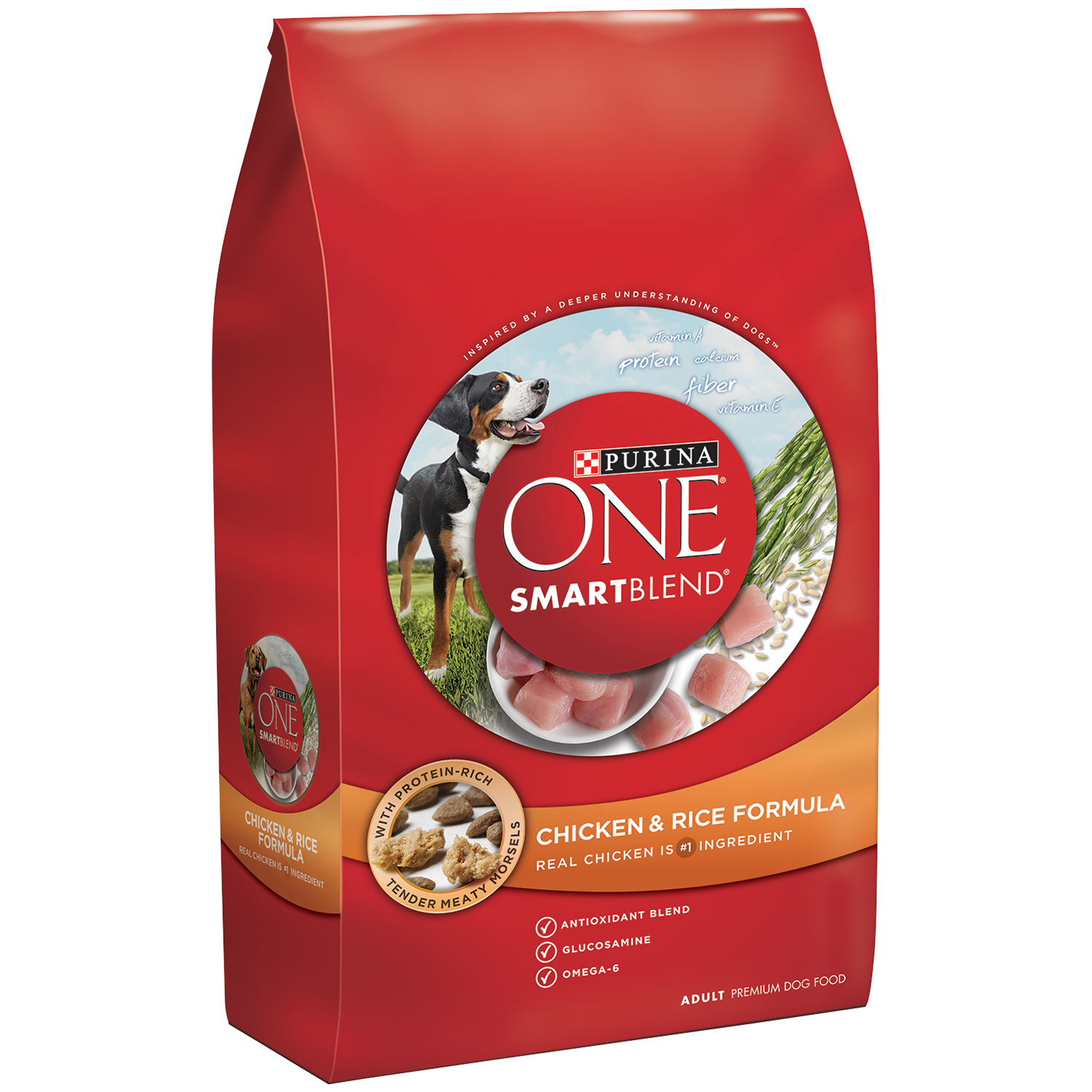 Purina One Dog Food, Natural, Chicken & Rice Formula, Adult 4 Lb