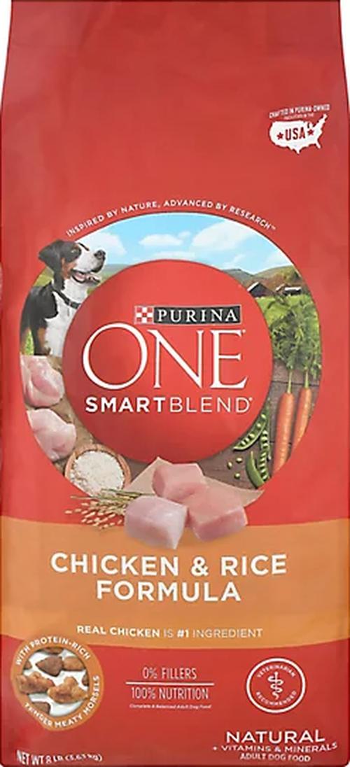 Purina ONE Smartblend Natural Chicken & Rice Dry Dog Food - 8 Lbs