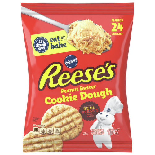 Reese's Pillsbury Ready To Bake Refrigerated Peanut Butter Cookie Dough