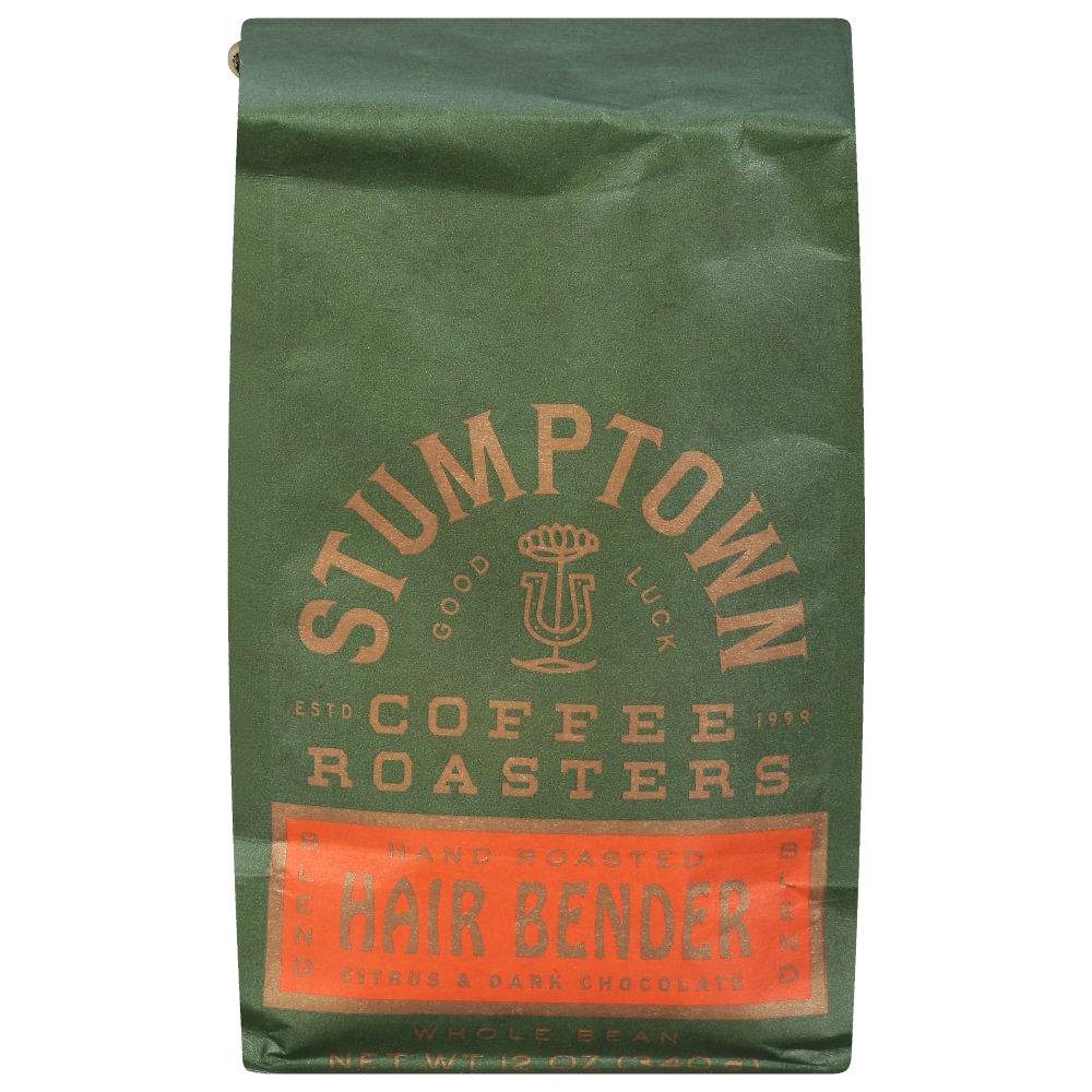 Stumptown Whole Bean, Hand Roasted, Hair Bender Coffee Blend - 12 Oz