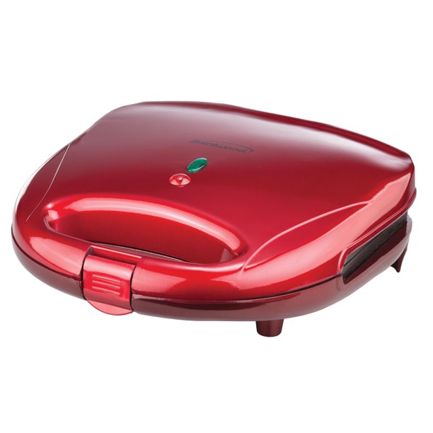 Brentwood Appliances Non-Stick Dual Waffle Maker, Red