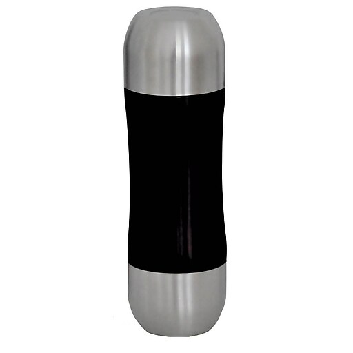 Brentwood 0.35 Liter Vacuum Flask With Stainless Steel Cap, Black