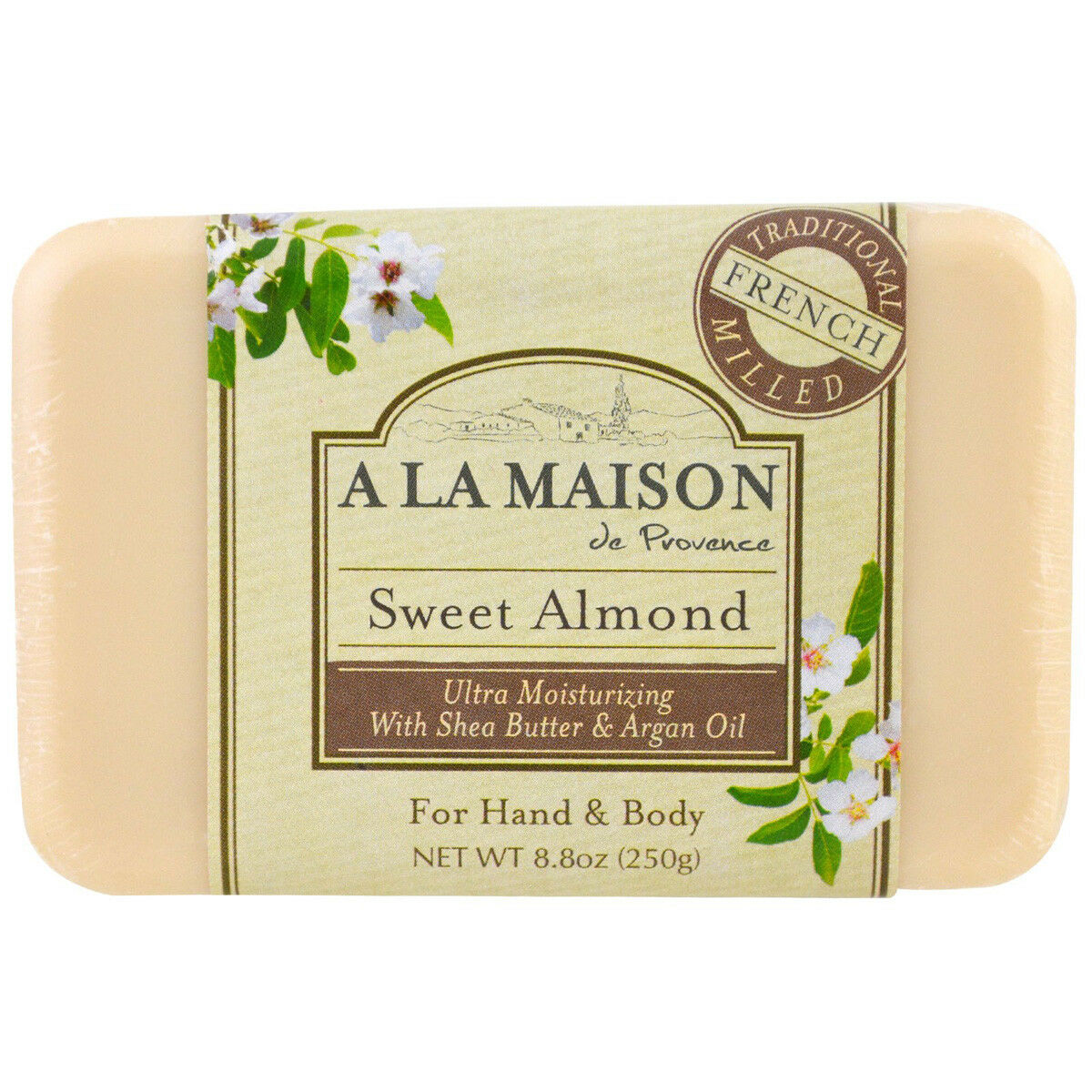 A La Maison De Proven Bar Soap, Sweet Almond - 8.8 Oz