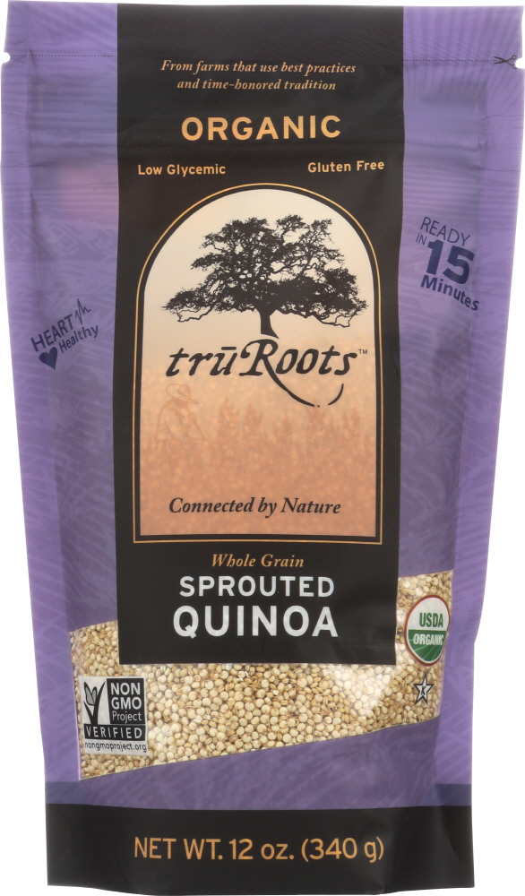 truRoots Organic Sprouted Quinoa, 12 Ounces, Certified USDA Organic, Non-GMO Project Verified