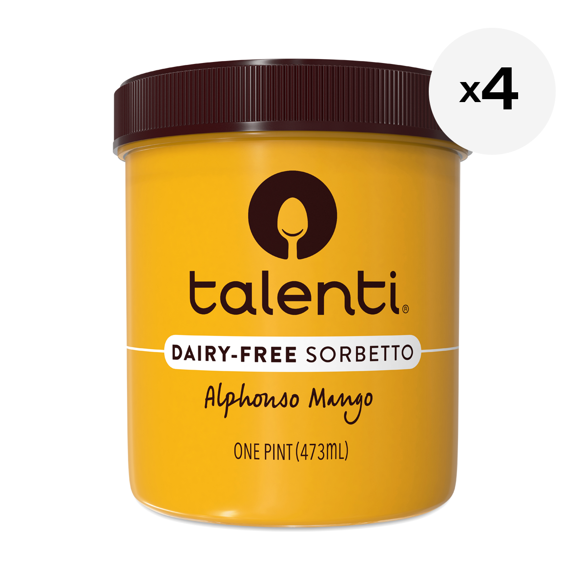 Talenti Sorbetto, Dairy Free, Alphonso Mango 1 Pt