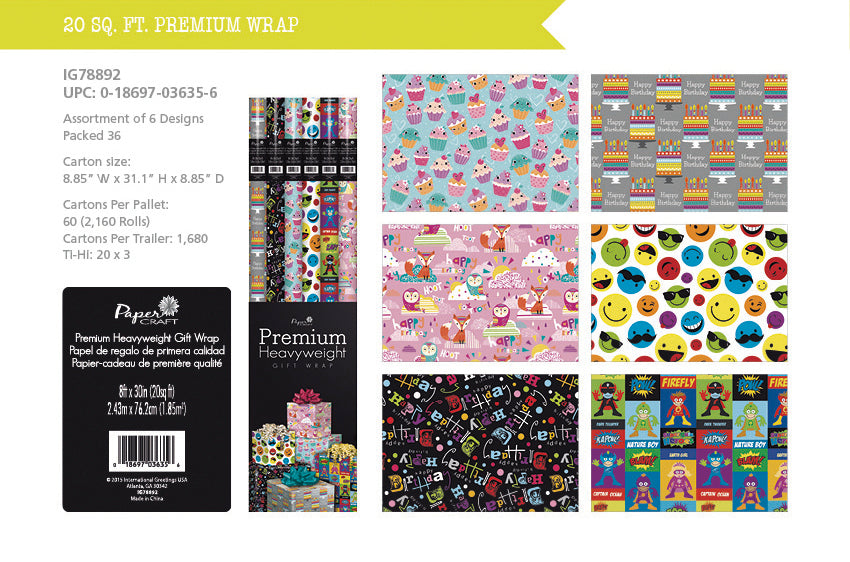 Paper Craft Birthday Gift Wrap