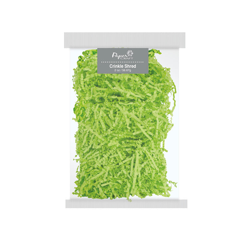 Paper Craft Green Crinkle Shred