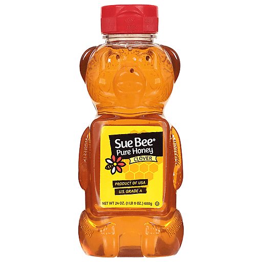 Sue Bee Honey, Pure, Clover 24 Oz