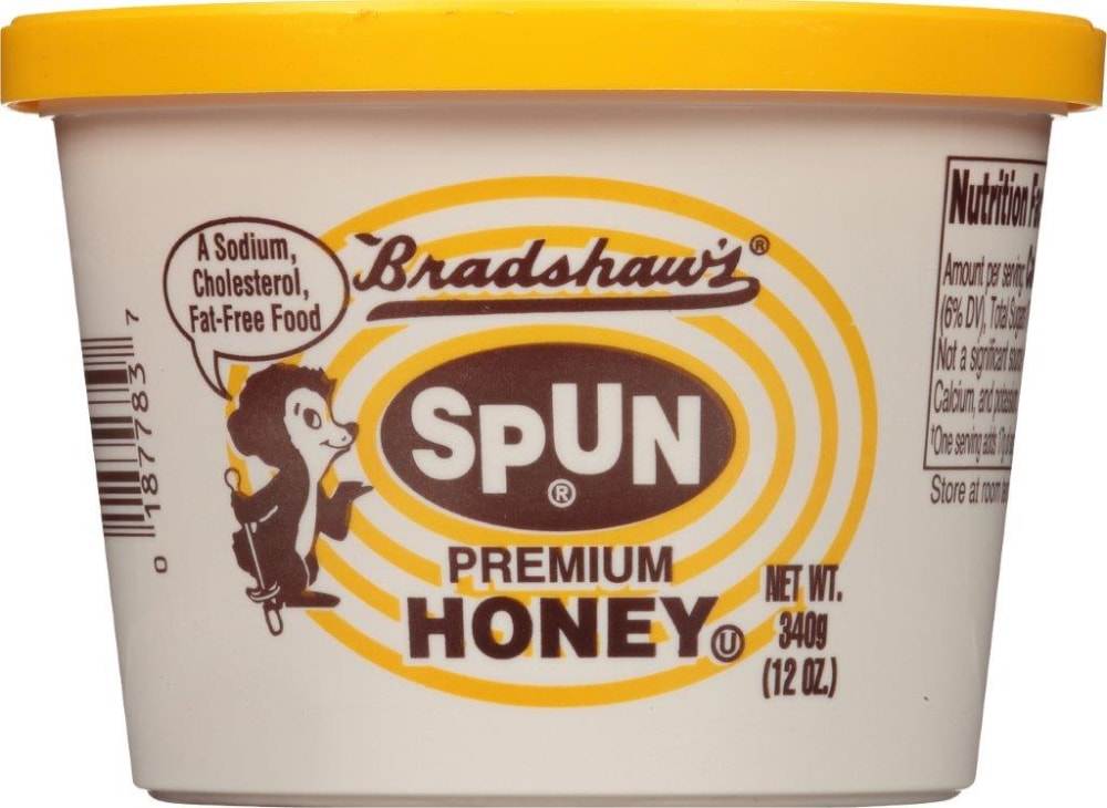 Bradshaw S Spun Premium Honey 12 Oz. Tub