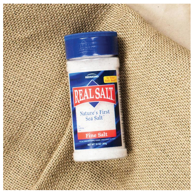 Redmond Real Salt Natural Ancient Fine Sea Salt, 10 Ounce Shaker -- 6 Per Case