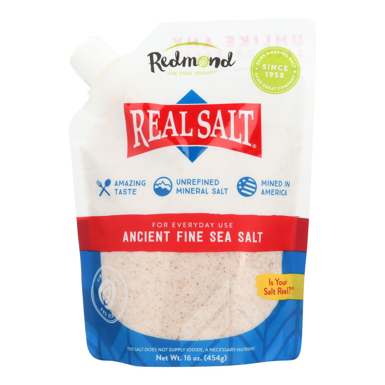 Real Salt Sea - Ancient - Fine - Pouch - Case Of 6 - 16 Oz