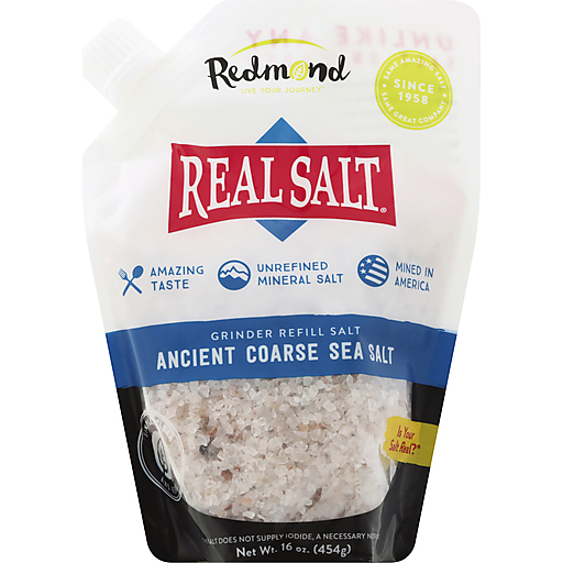 Redmond Real Salt Sea Salt, Ancient, Coarse