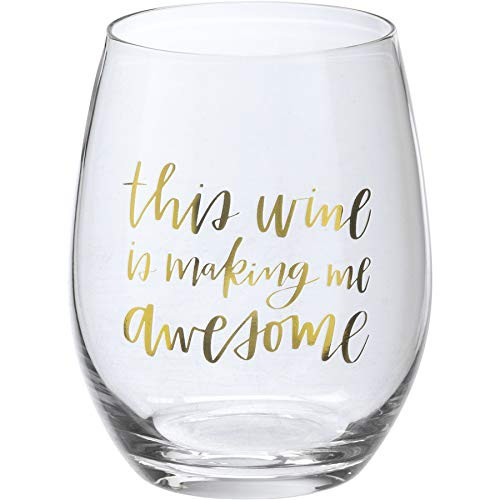 PBK This Wine Is Making Me Awesome Stemless Wine Glass 15 Oz