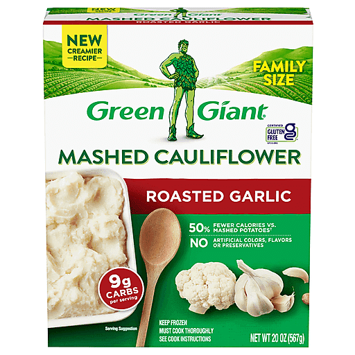 Green Giant Mashed Cauliflower, Roasted Garlic, Family Size 20 Oz