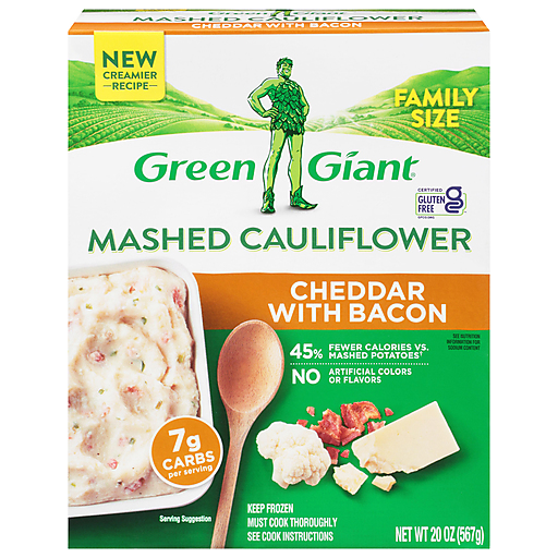 Green Giant Mashed Cauliflower, Cheddar & Bacon, Family Size