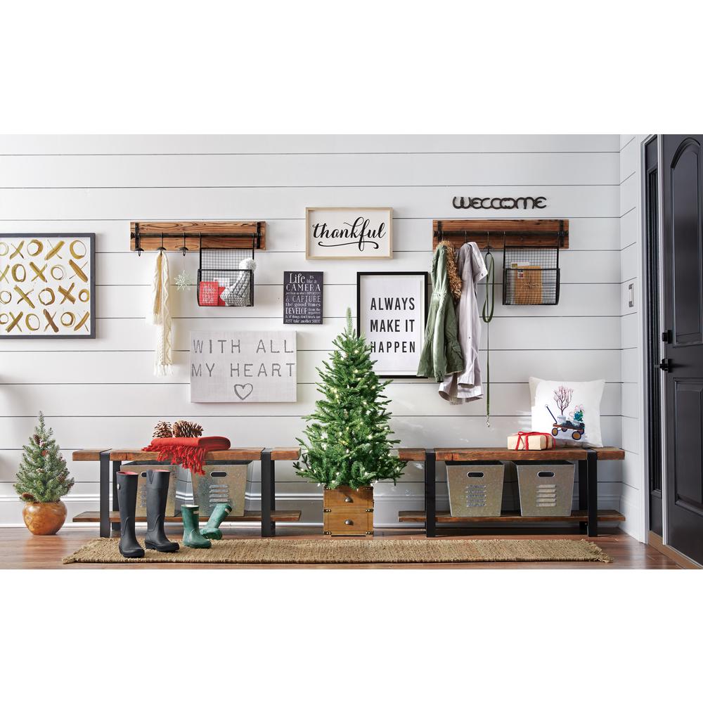 Creative Co-op DA7870 Sayings Framed Thankful Wall Decor
