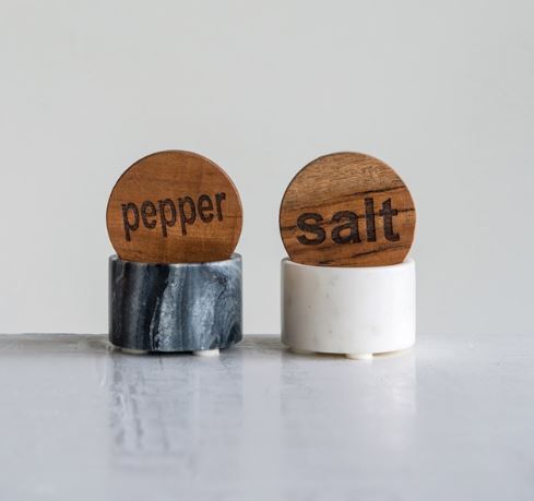Marble Salt And Pepper Holder