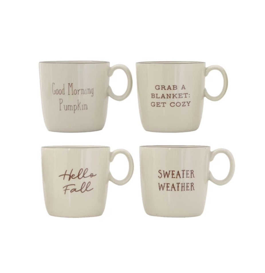 Fall Saying Stoneware Mug