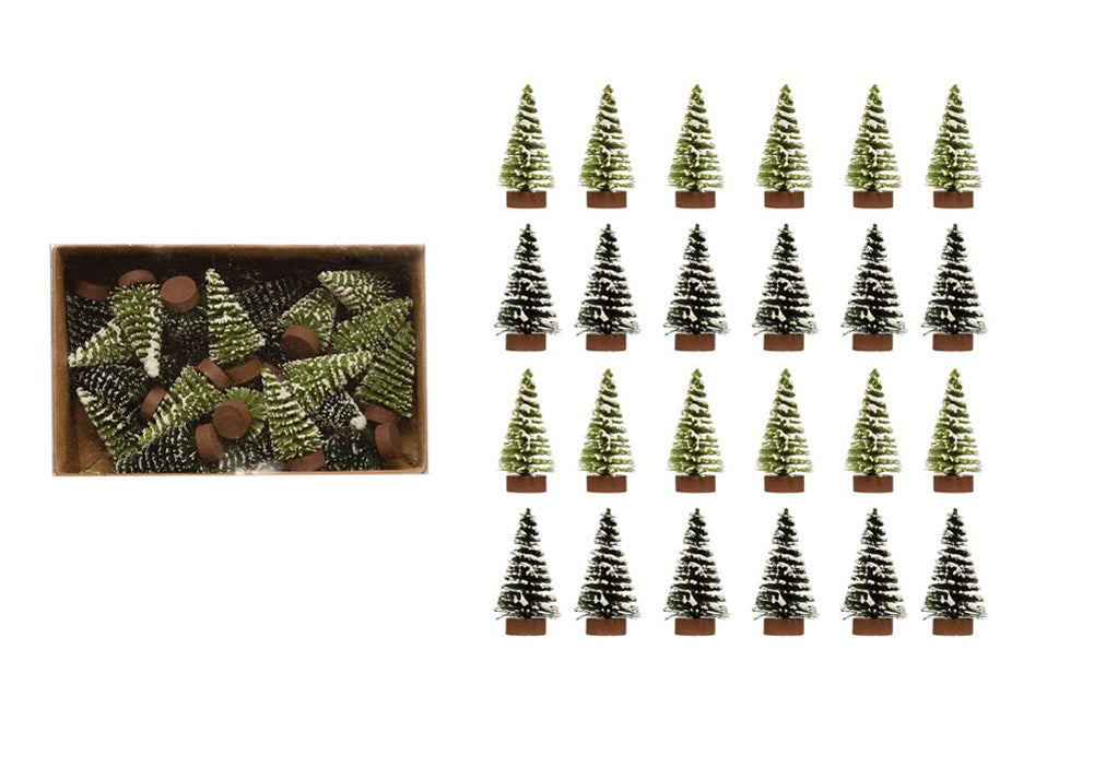 Creative Co-op Bottle Brush Tree Set Of 24 By Co-op