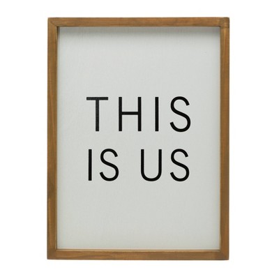 This Is Us Wood Framed Wall Art - 3R Studios