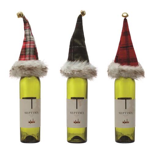 Creative Co-Op Co-Op XM8489A Indoor Christmas Decor Assorted Bottle Cover 9" Assorted