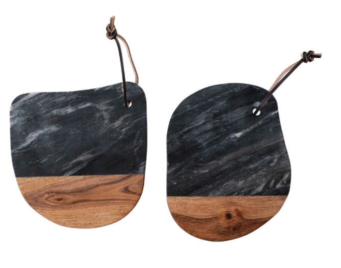 Black Marble And Wood Boards