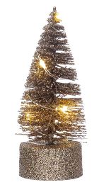 Small Glitter Tree With LED Lights