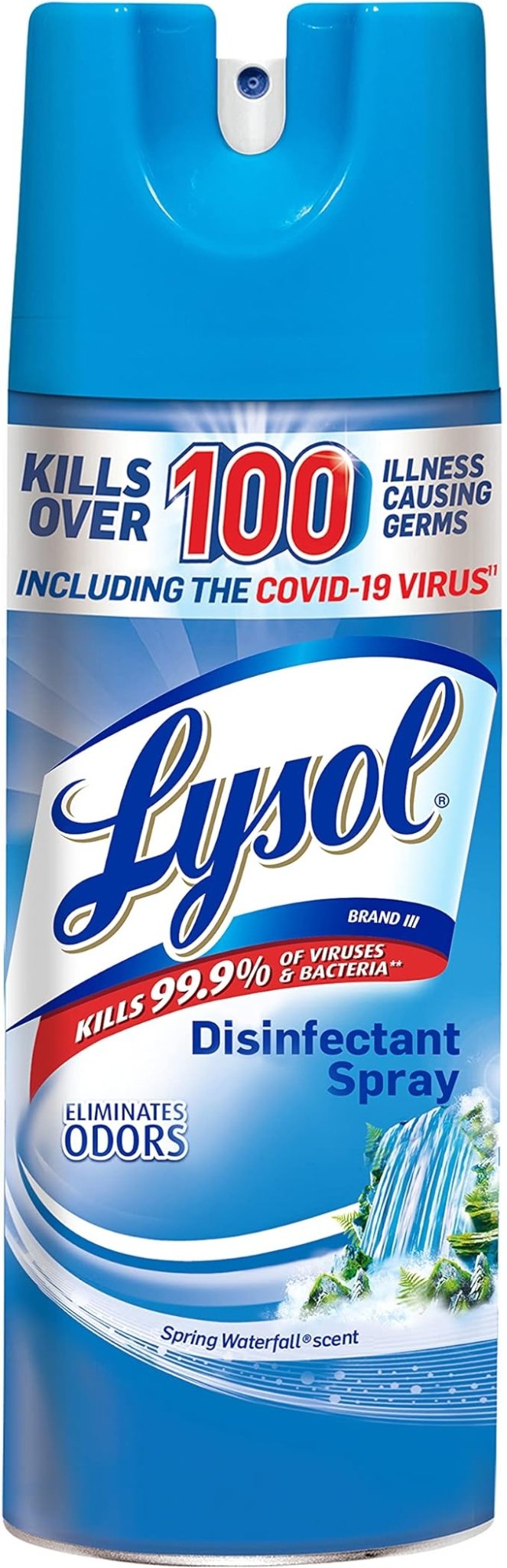 Lysol Disinfectant Spray, Spring Waterfall Scent, 12.5 Oz Aerosol