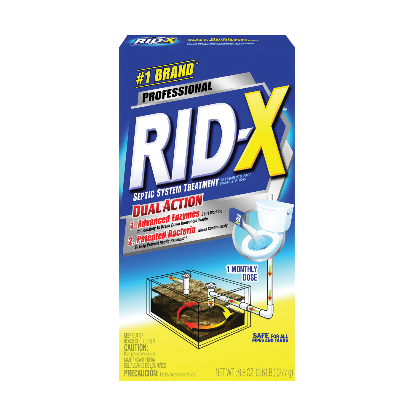 Rid-X Septic Tank System Treatment 1 Month Supply Powder 98oz