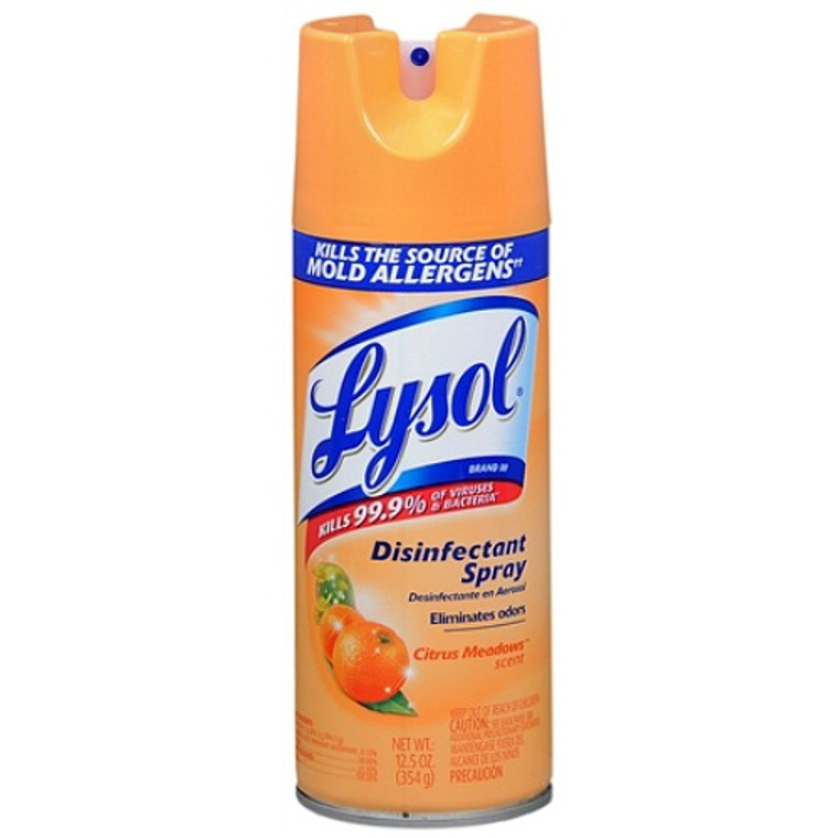 Lysol Disinfectant Spray, Citrus Meadows Scent 12.5 Oz