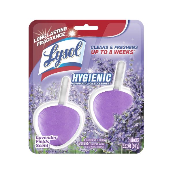 Lysol Hygienic Automatic Toilet Bowl Cleaner, Cotton Lilac, 2ct