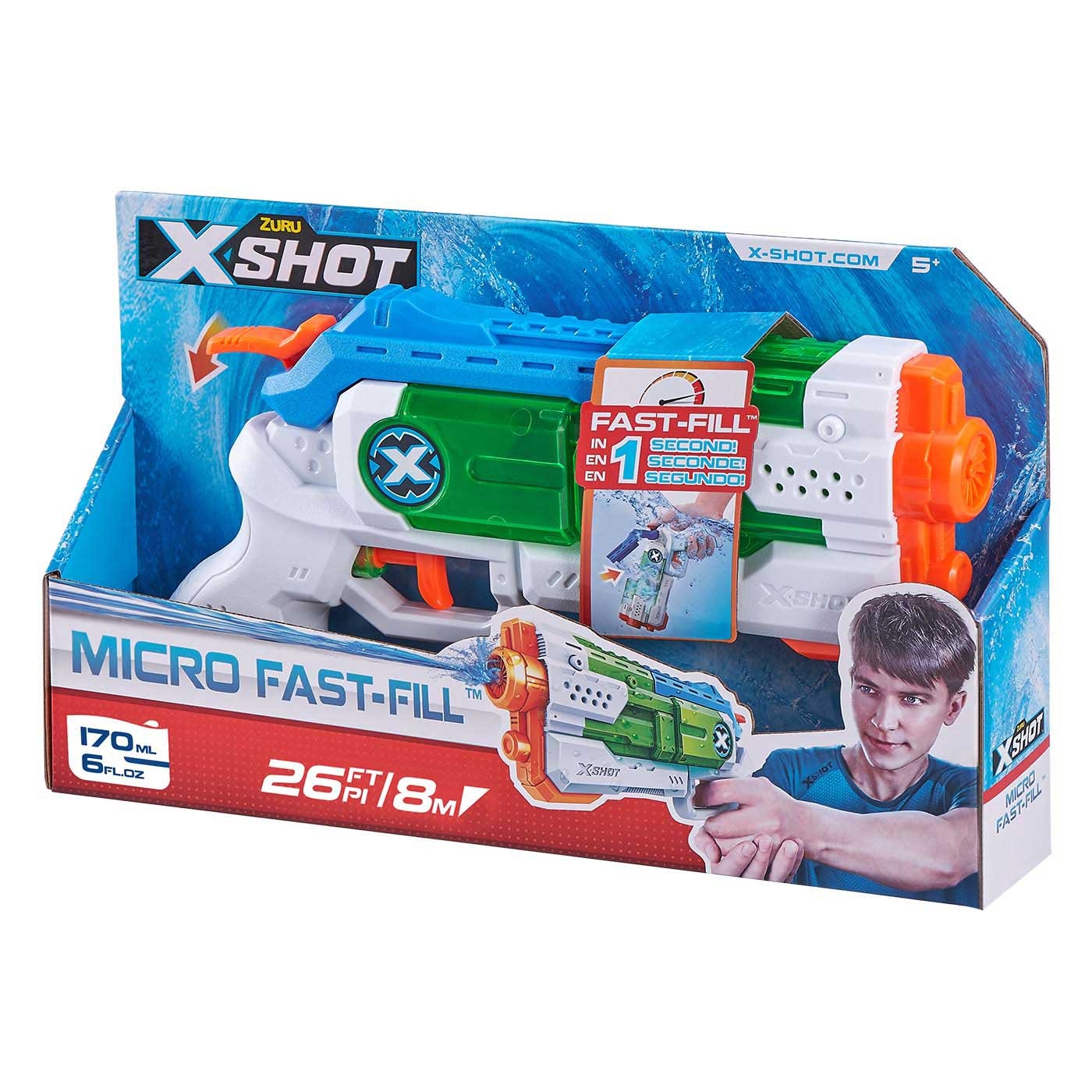 Zuru X Shot Toy, Water Blaster, Fast Fill, Small