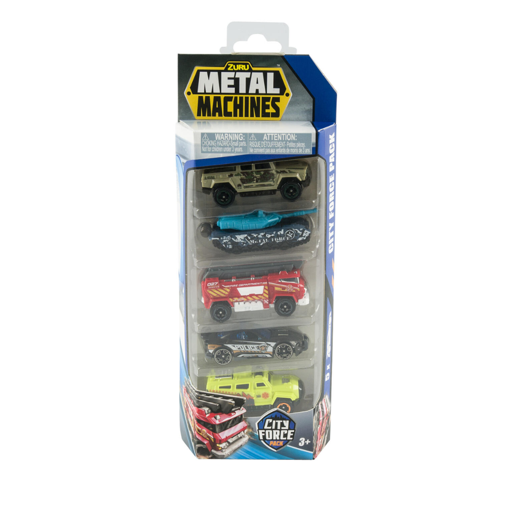 Metal Machines 5pk Zuru City Force Pack