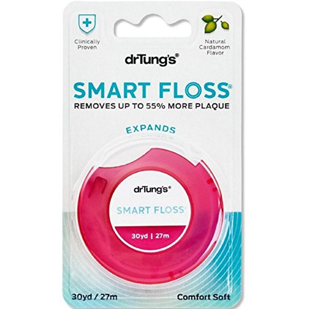 Dr Tung's Smart Floss, 30 Yds, Natural Cardamom Flavor 1 Ea Colors May Vary