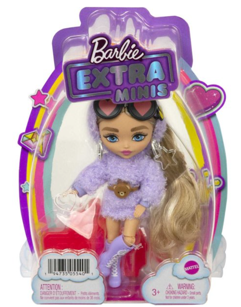 Barbie Extra Minis Purple Dress 6-Inch Doll