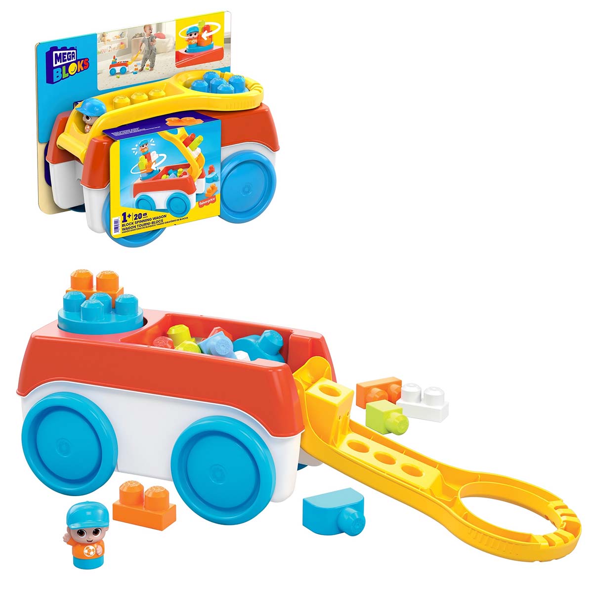 Mega Bloks Block Spinning Wagon HHN00