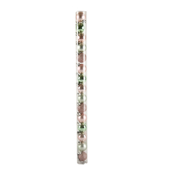 Hx Ornament Ball 3cm Set 15pcs Pvc Long Tube 36sets/white Display Carton