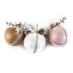 Hx Xm Ball Ornament--11x8x8cm