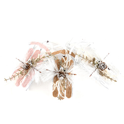 Hx Xm Sleigh Ornament--16x8x5cm