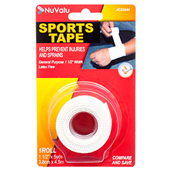 Nuvalu Sports Tape 38mm X 4.5m White