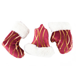 Hx Xm Fabric Ornament W/asst Clrs & Designs
