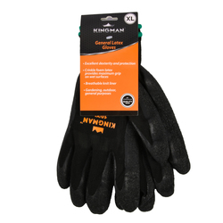 Kingman Glove Latex W/crinkle Xl 1pair