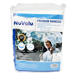 Raincoat Adult White Xl Premium