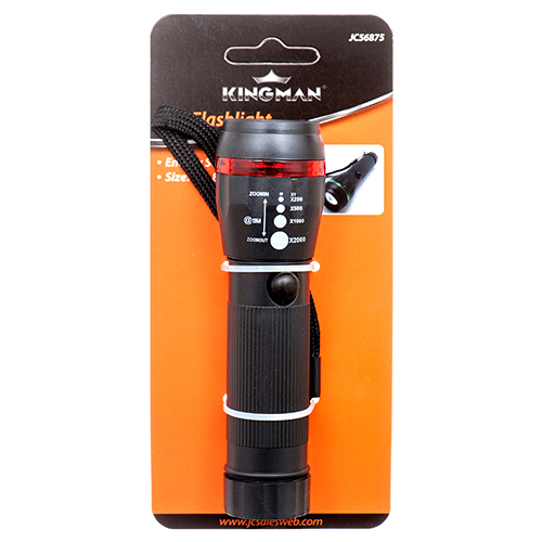 Kingman Flashlight 1 Led Green & Red Circle Asst