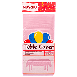 Nuvalu Table Cover Pink Peva 0.03mm / 54 X 108"