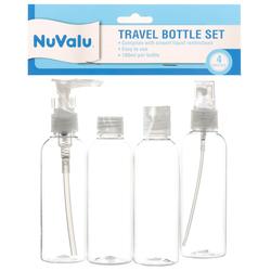 Nuvalu Travel Bottle 4pcs Set 100ml