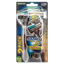 Razor 6 Blades 2pc For Men W/aloe Strip