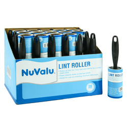 Nuvalu Lint Roller Black Handle 50 Sheets 10cm